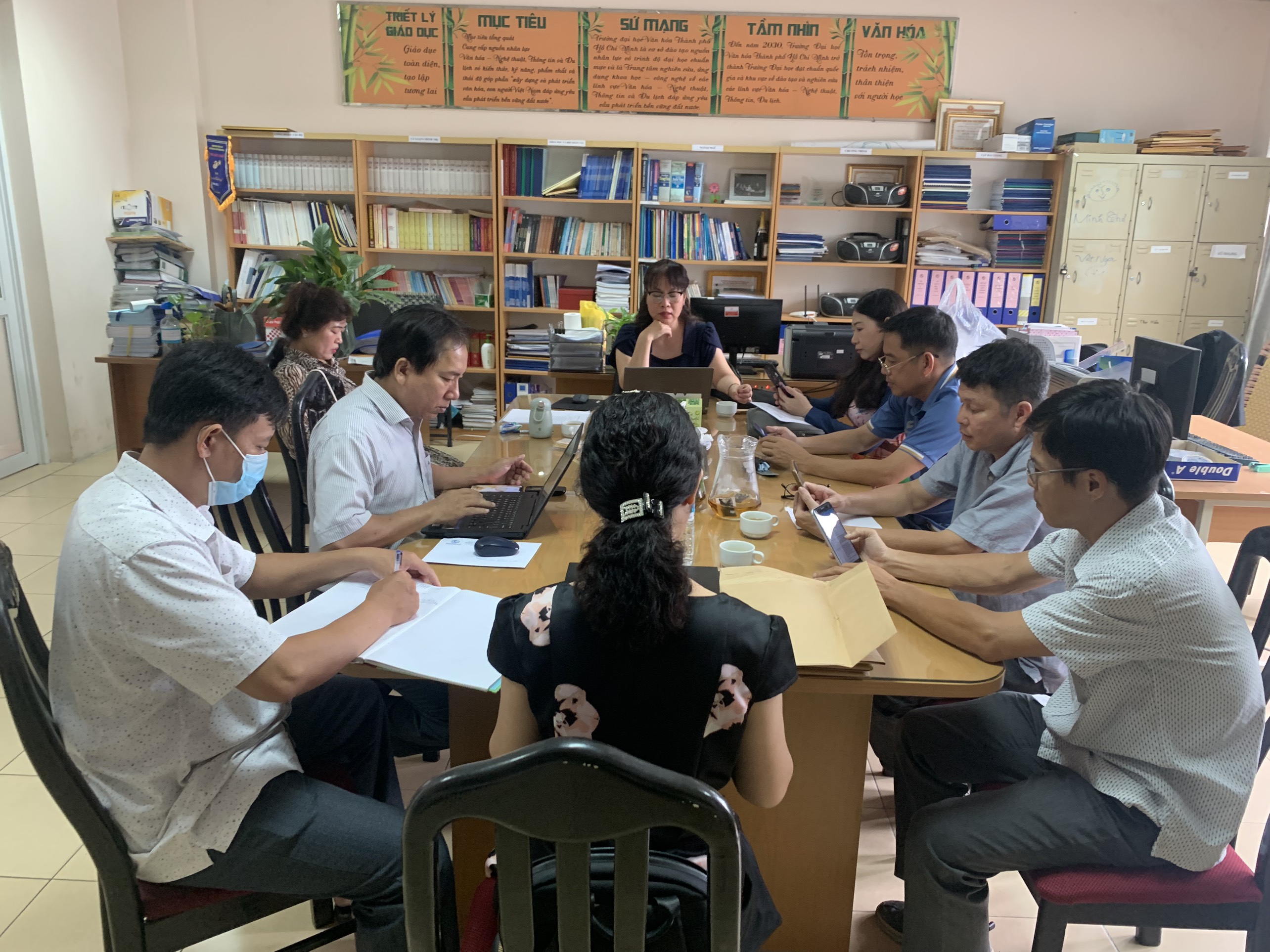 Họp giao ban Khoa Kiến thức cơ bản tháng 5 năm 2023