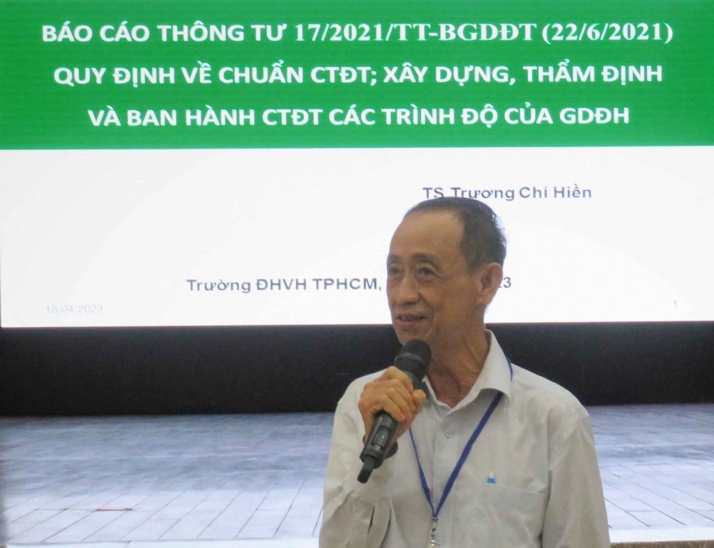 Tọa đàm điều chỉnh cải tiến chương trình khung, chương trình chi tiết học phần Kiến thức đại cương